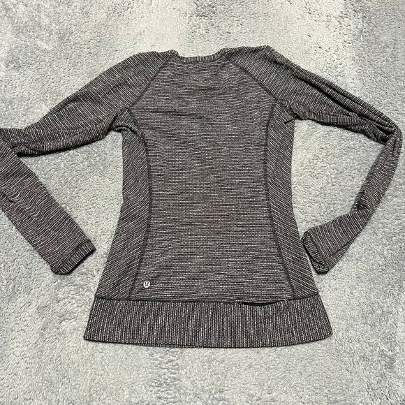 Lululemon Shirt Womens 4 Race Your Pace Black Long Sleeve Running - Picture 3 of 7